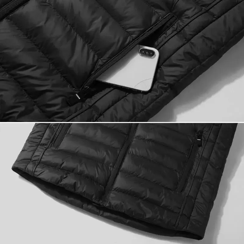 Aiweti Men winter USB Electric Heating Vest Jacket Clothing Skiing Winter Warm Heated Pad Winter USB interface warm vest