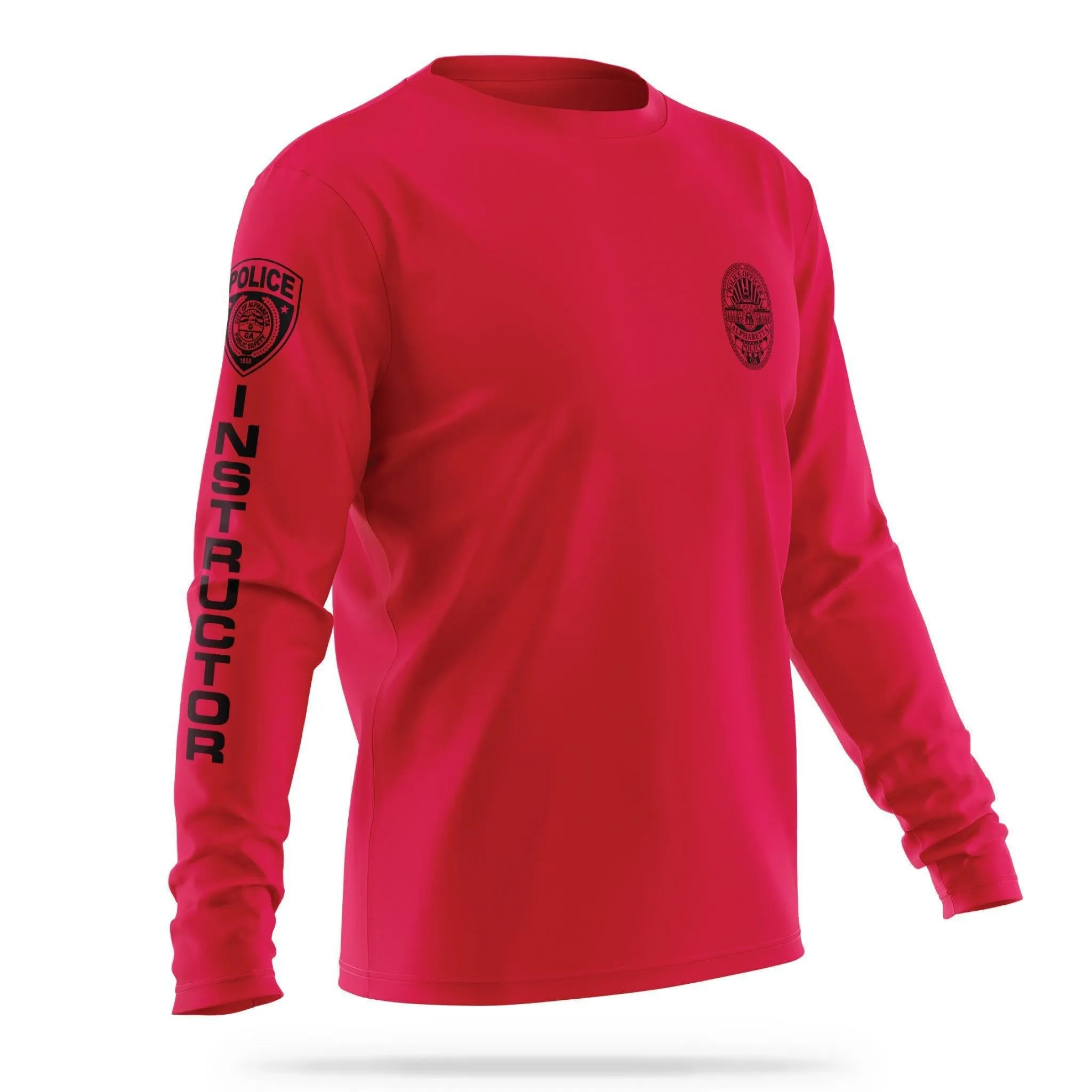 [ALPHARETTA PD] Men's Instructor Utility Long Sleeve [RED/BLK]