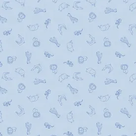 Animal Outline - Blue