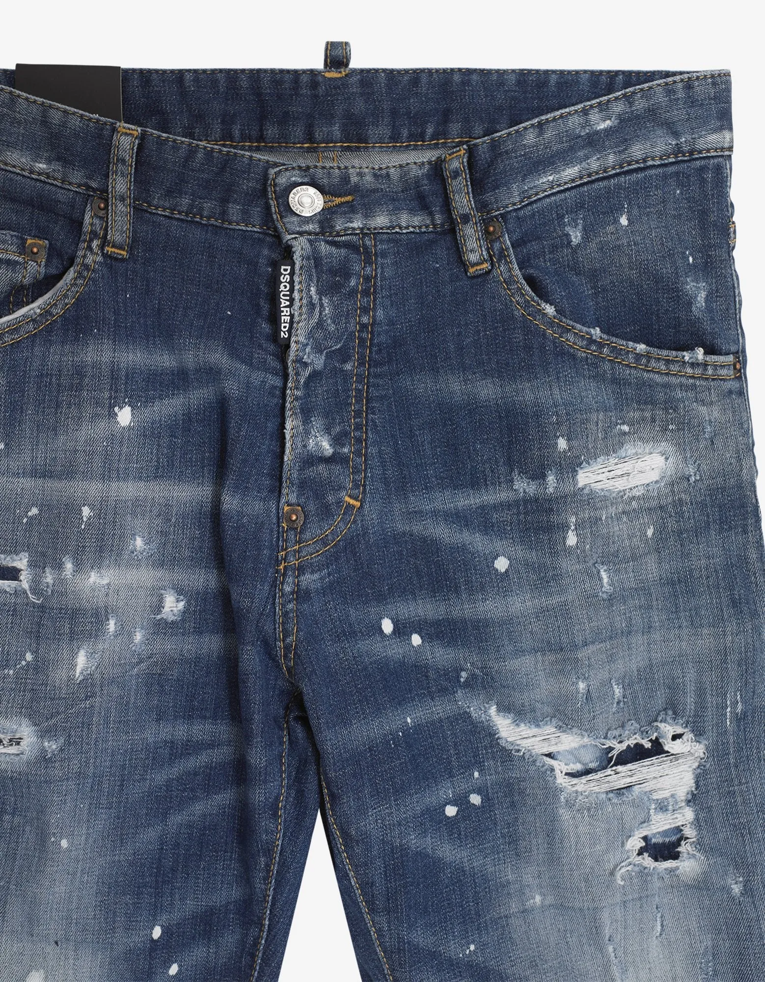 Blue Distressed Run Dan Jeans