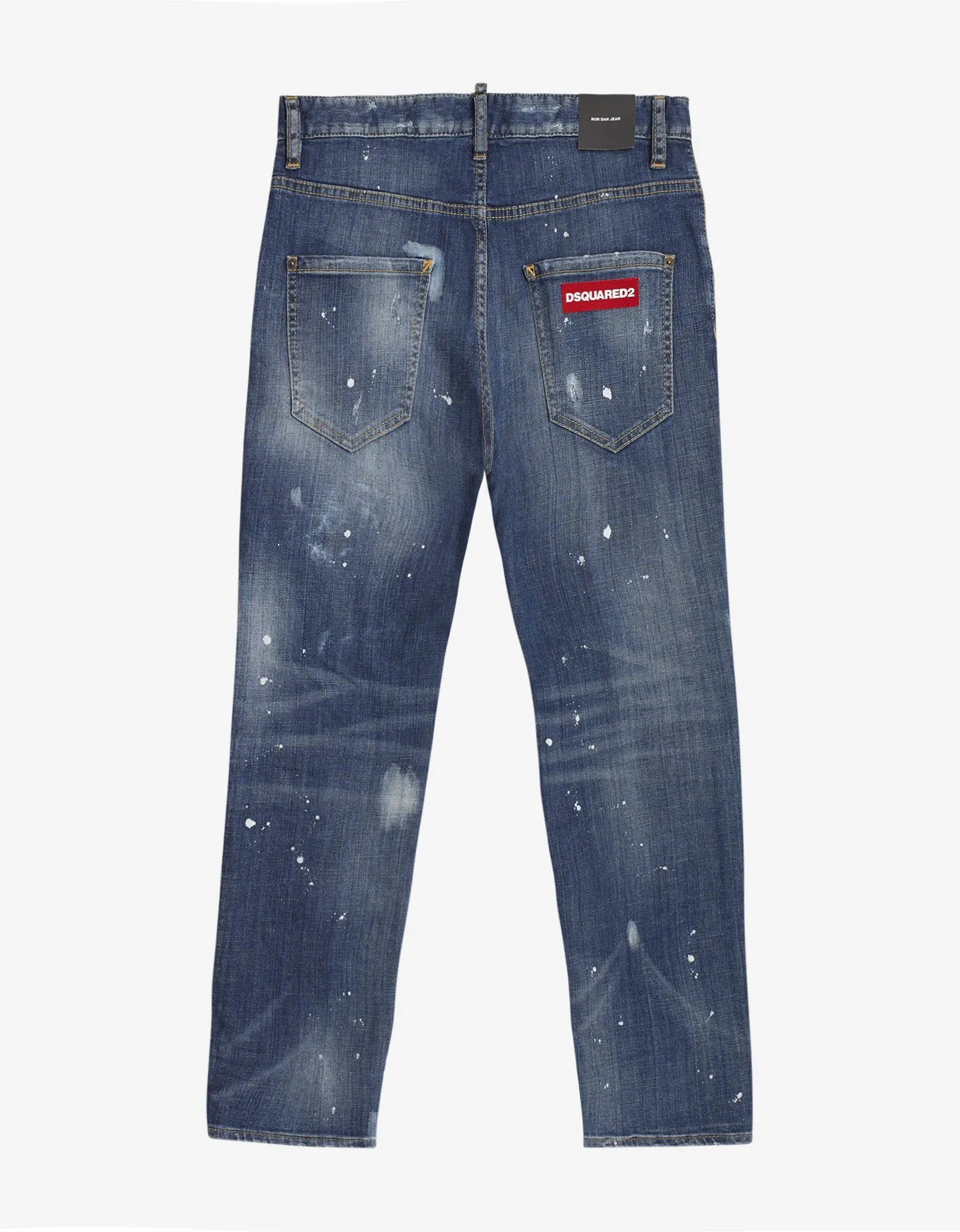 Blue Distressed Run Dan Jeans