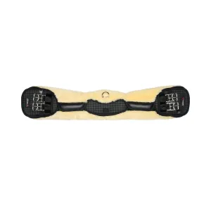 Catago Faux Fur Lined Dressage Girth - Black