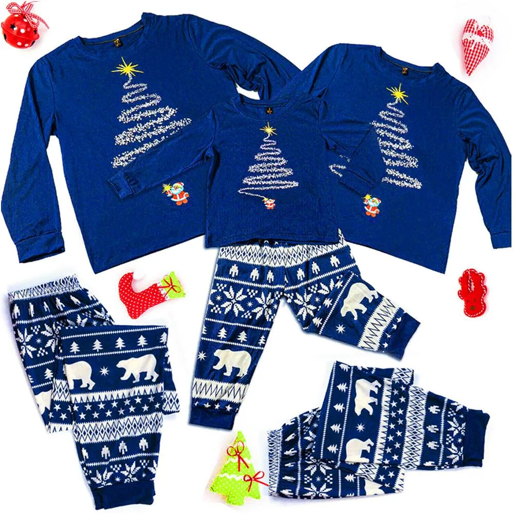 Christmas Pajamas Matching Family Pyjamas Mom Daughter Dad Son Clothing Sleepwear