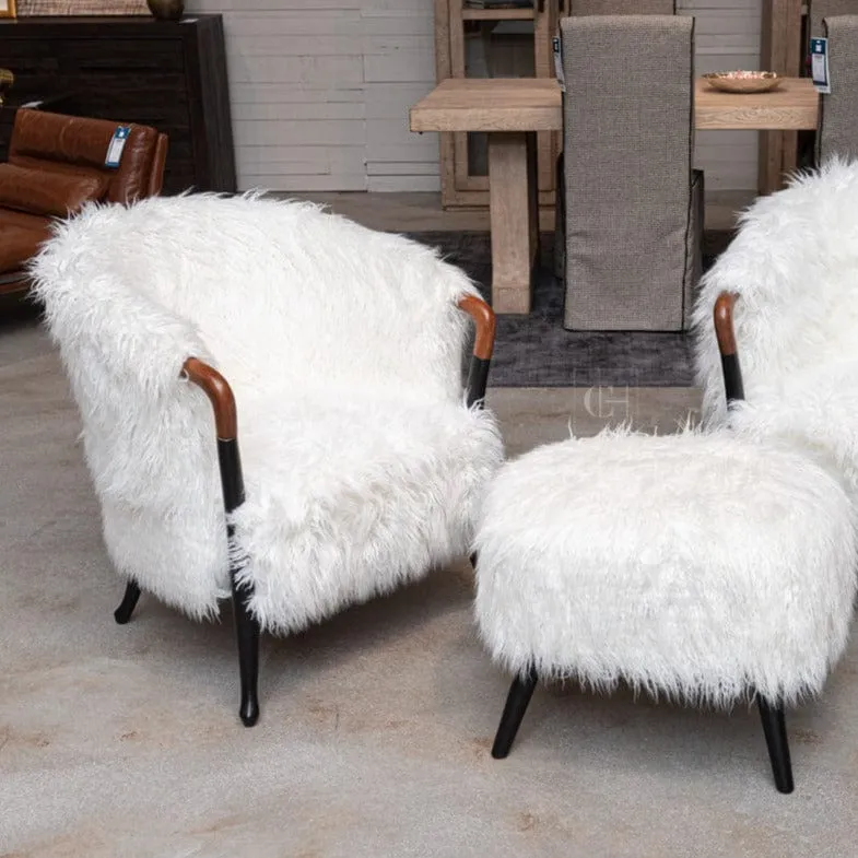 Denka Faux Fur Chair