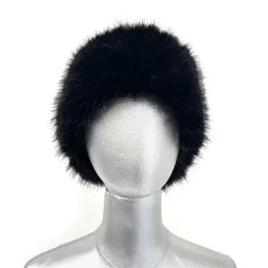 Faux Fur Headband - Black