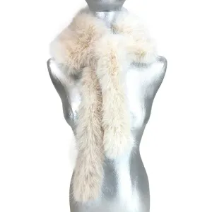 Faux Fur Stole - Cream