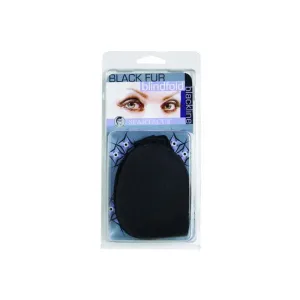 Fur Blindfold Black