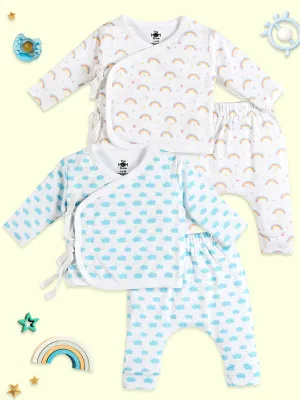 Infant Pajama Set Combo of 2: Happy Cloud-Magic Bow