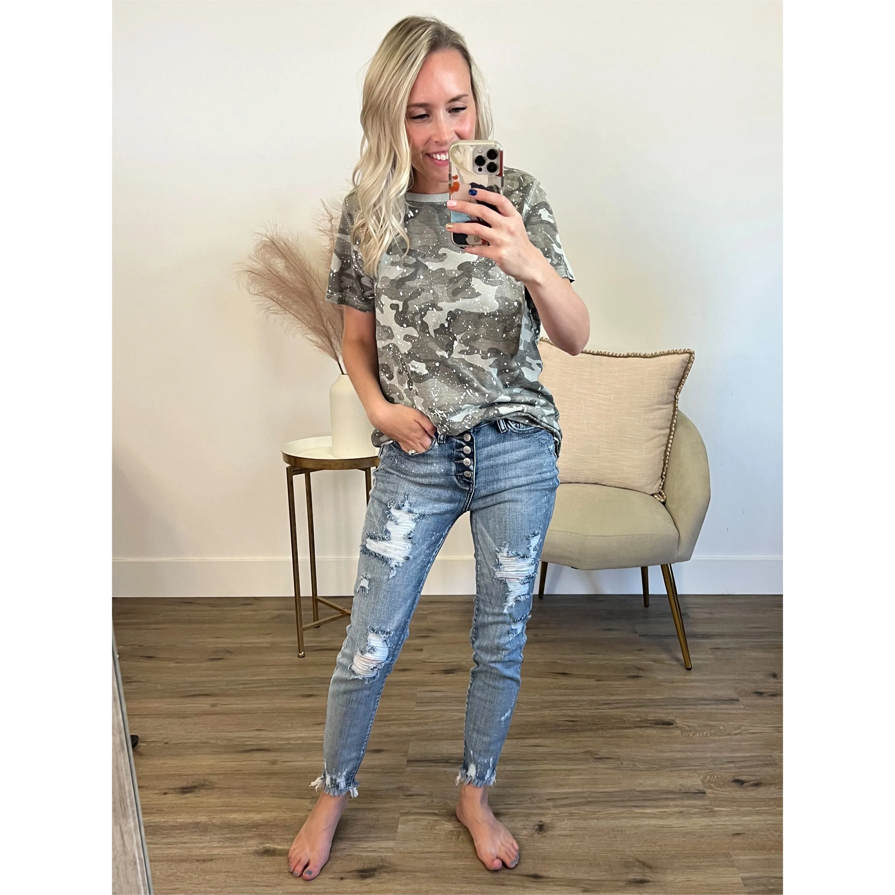 Judy Blue Ellie Distressed Skinny Jeans FINAL SALE