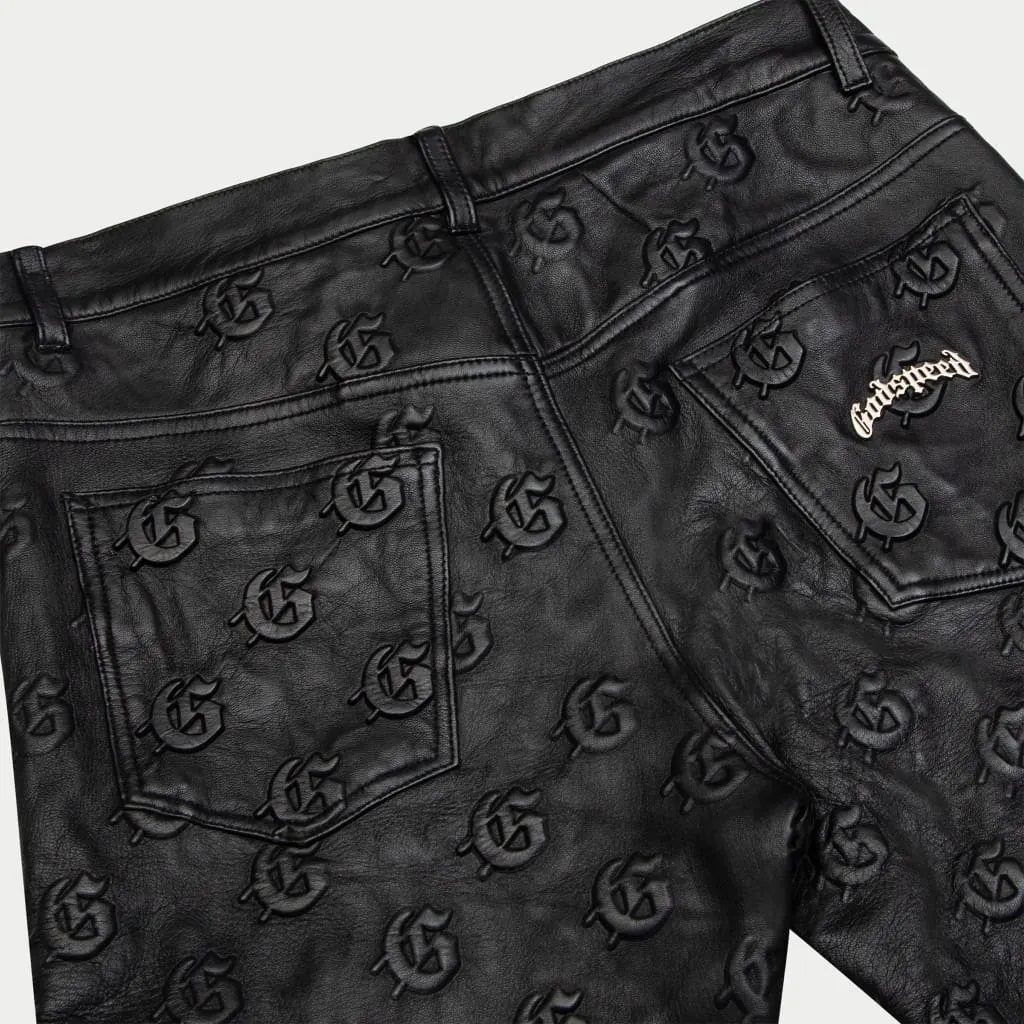 Leather Premium Emboss G Pants