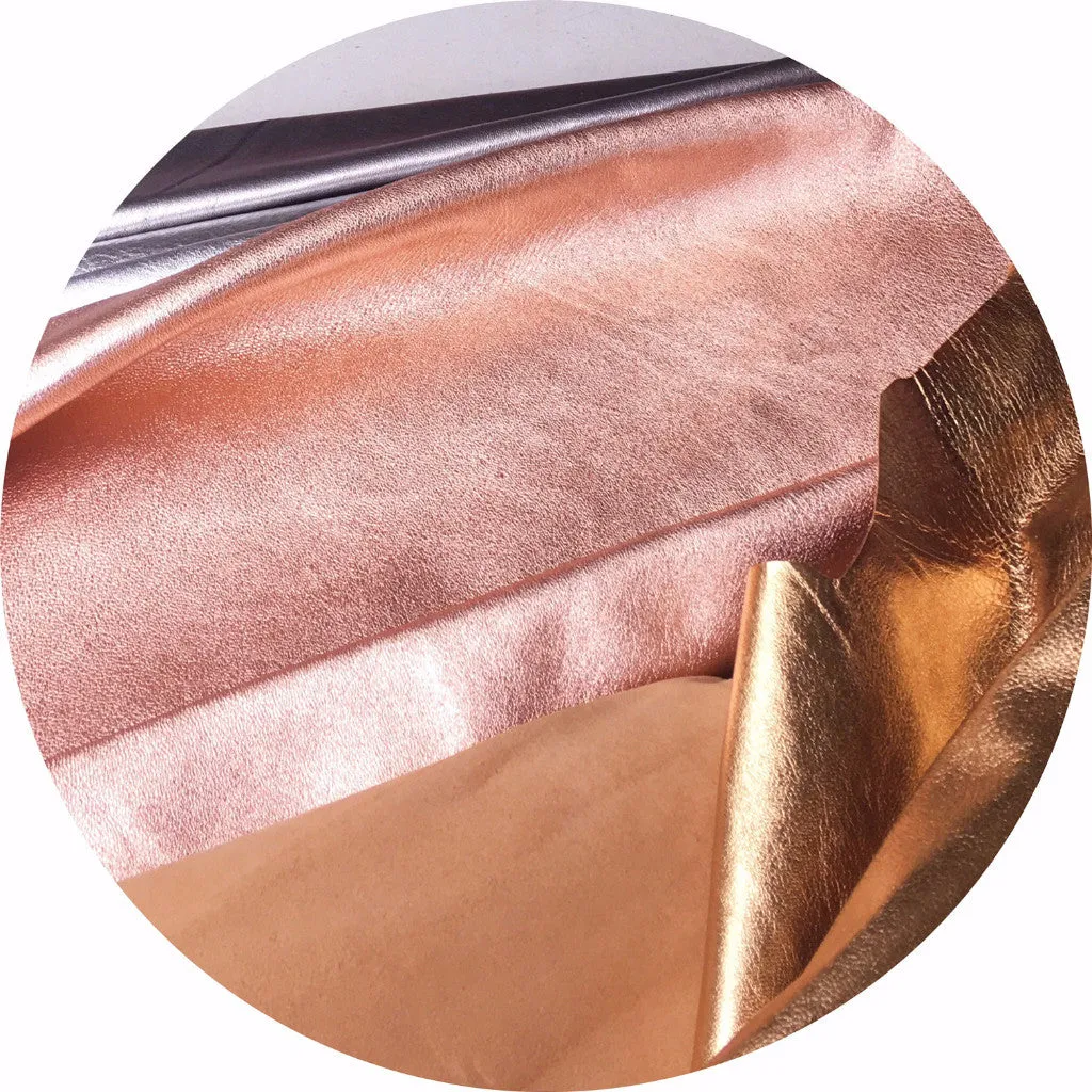 Metallic Foil Lamb Nappa - Rose Gold - SALE!!!