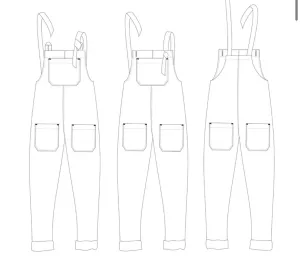 pre order Adult dungarees