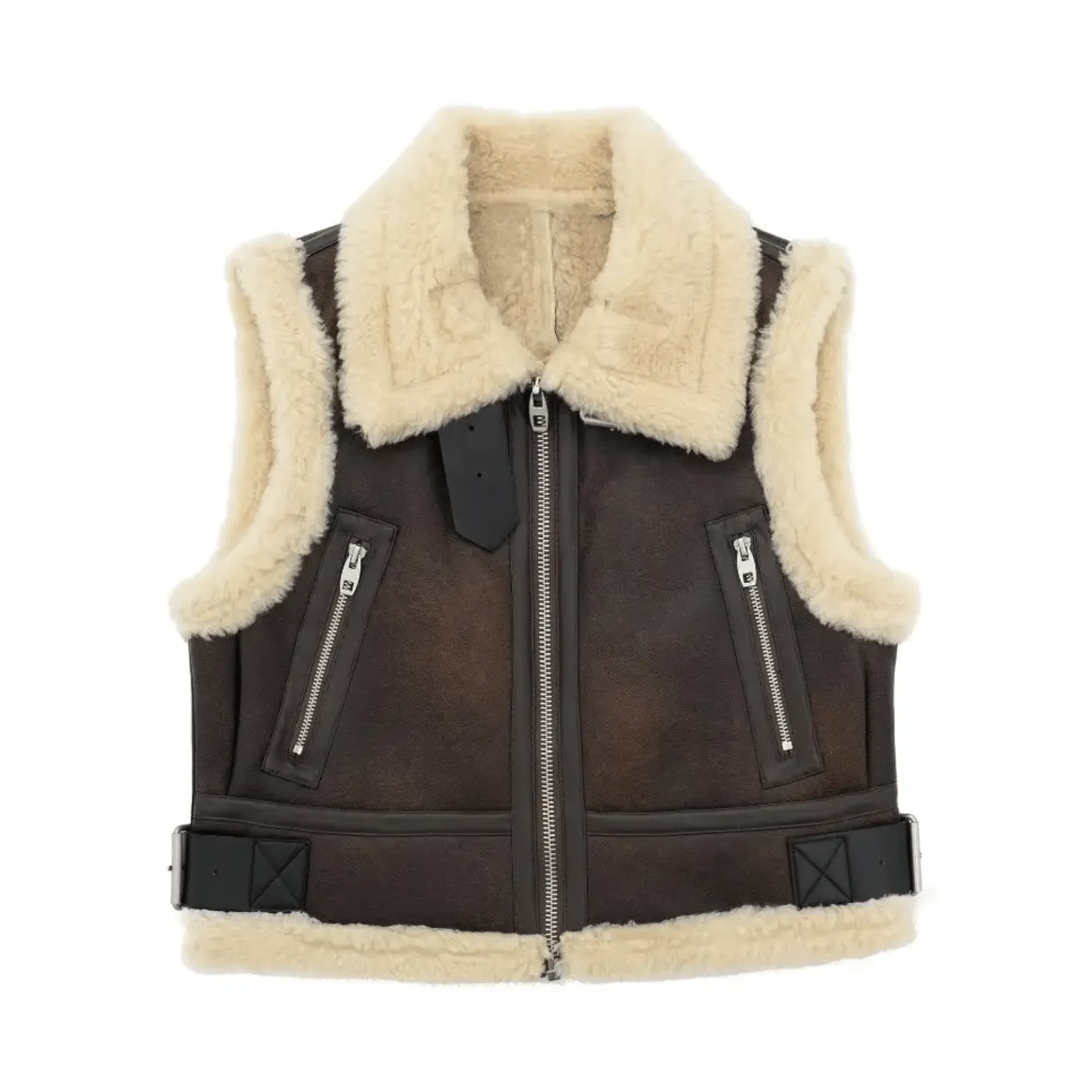 Pre Order:  Faux Fur Short Waistcoat