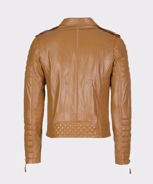 Real Leather Motorcycle Biker Jackets for Men