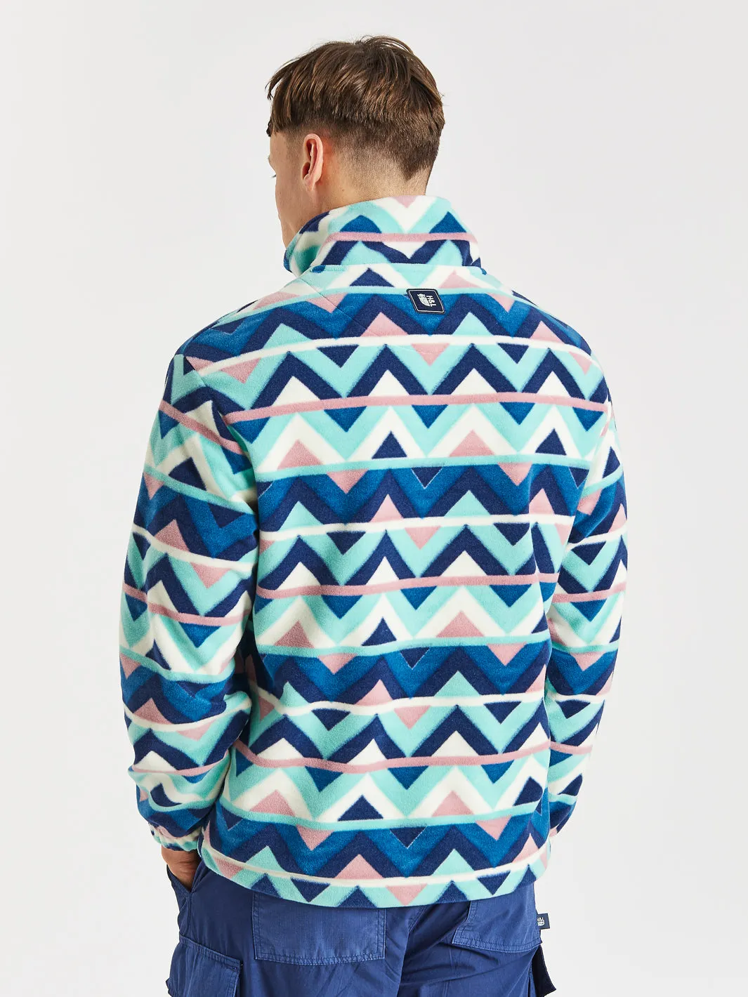 Sorrel Retro Pattern 1/4 Zip Fleece