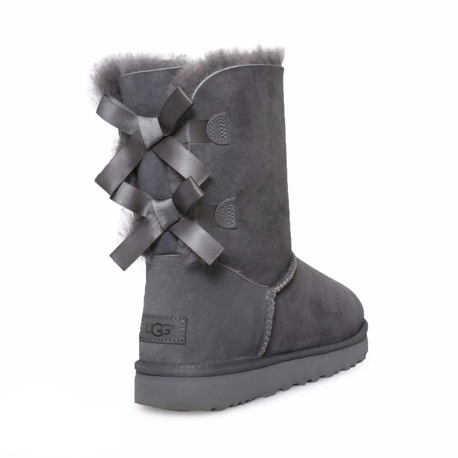 UGG Bailey Bow II Grey Boots - Women's