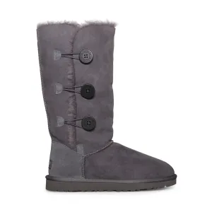 UGG Bailey Button Triplet Grey Boots - Women's