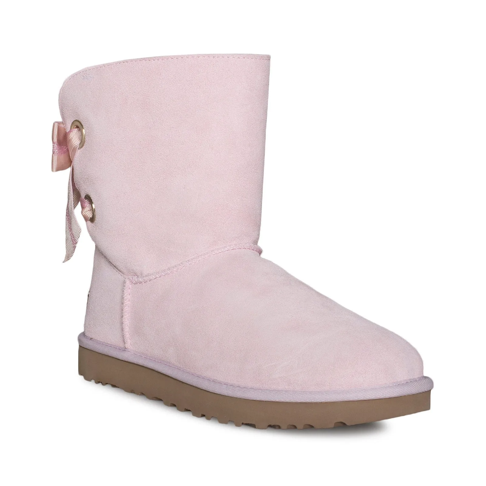 UGG Customizable Bailey Bow Short Seashell Pink Boots - Women's