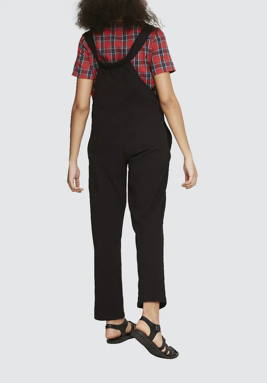 Unisex Dungarees | Black