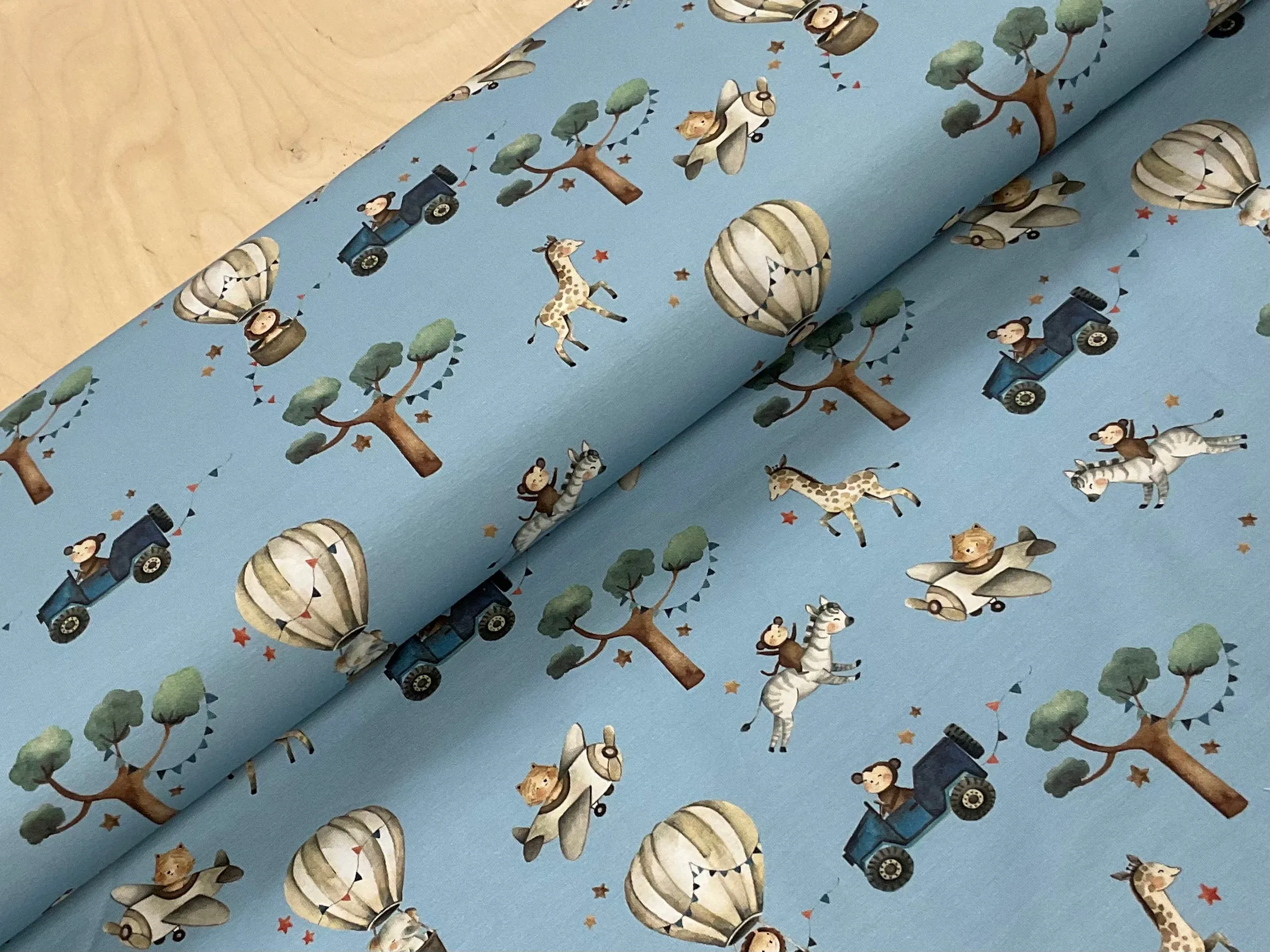 Up Up and Away Cotton Jersey Fabric