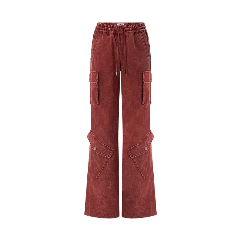 Washed-Style Cargo Pants