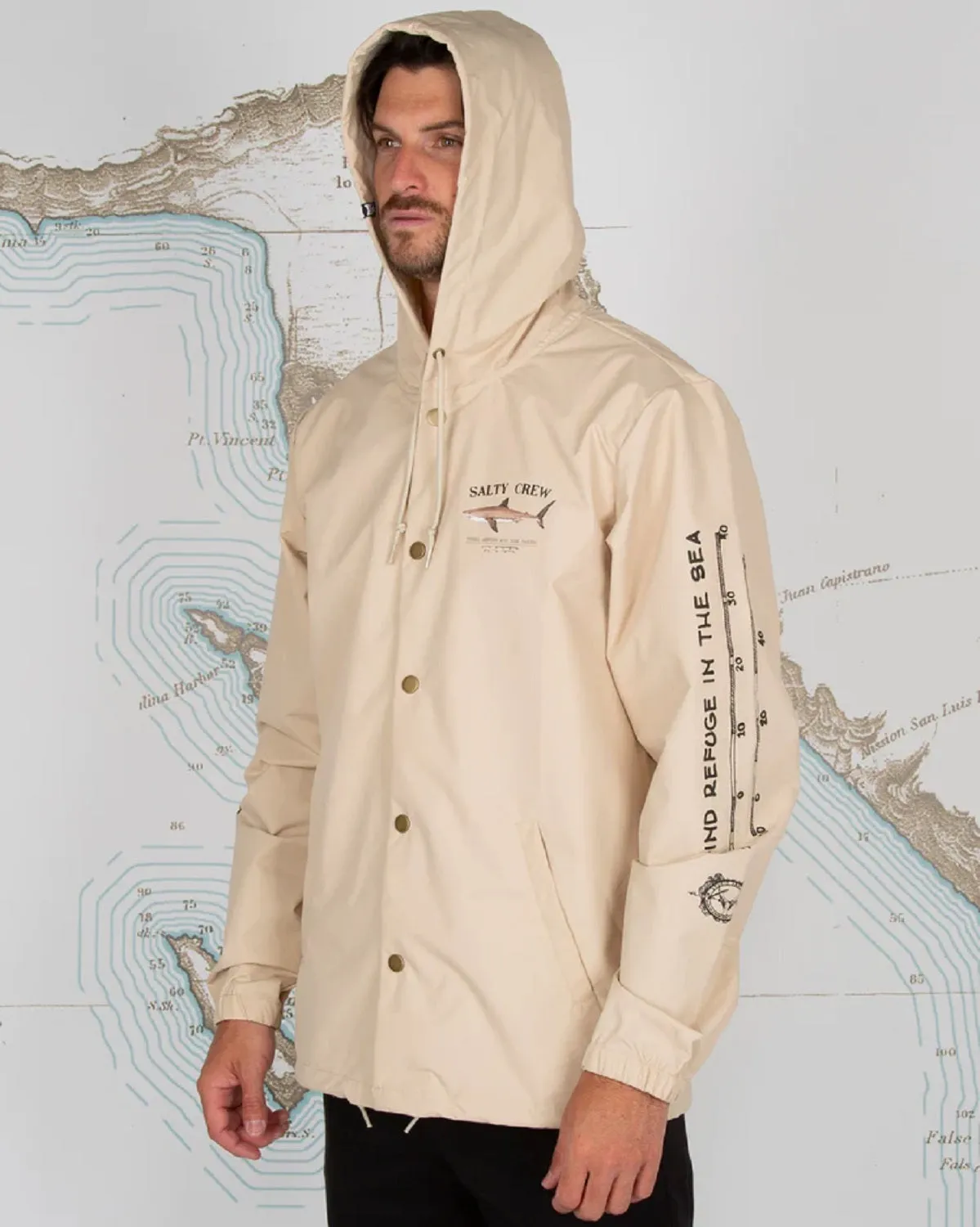 Windbreaker Salty Crew Bruce Snap Jacket