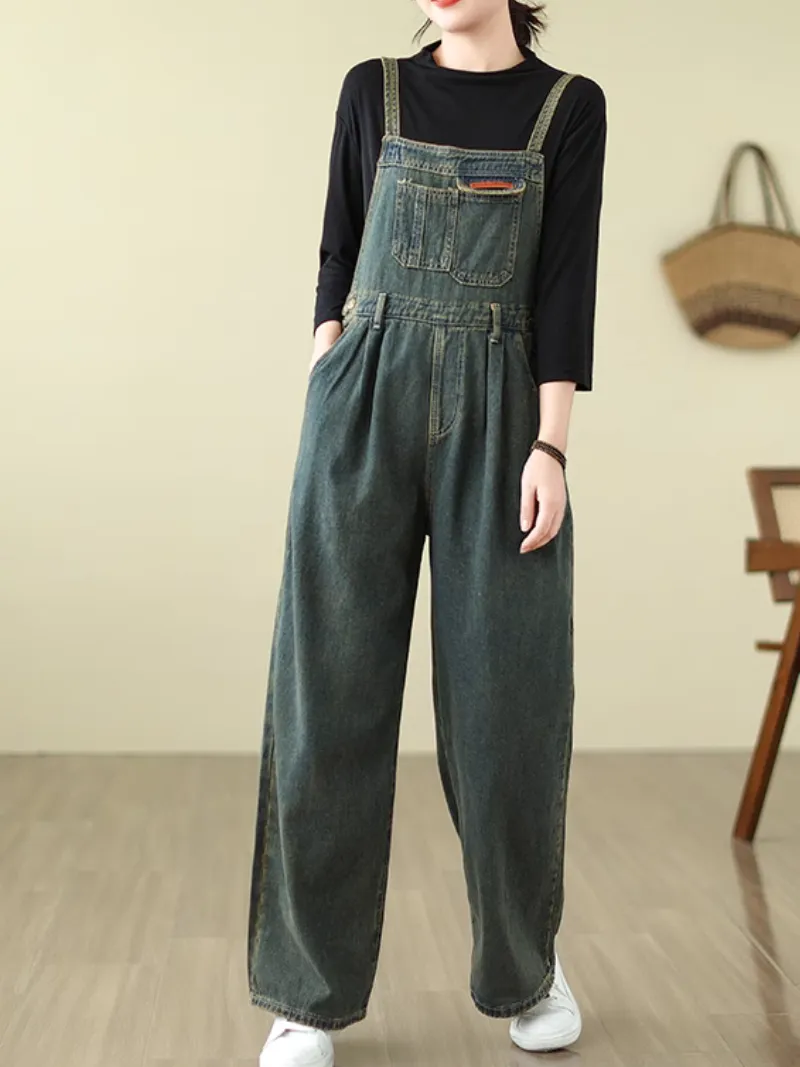 Women's Summer Boho Bliss Long Overalls Dungarees