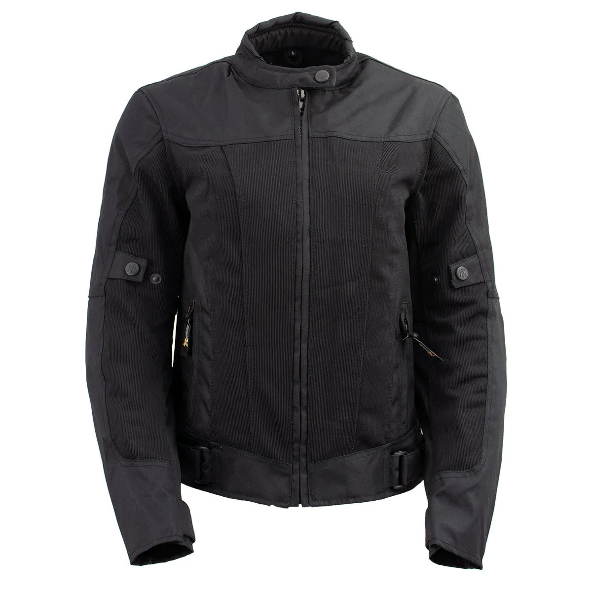 Xelement Women's Shade Black Textile and Mesh Scooter Motorcycle Biker